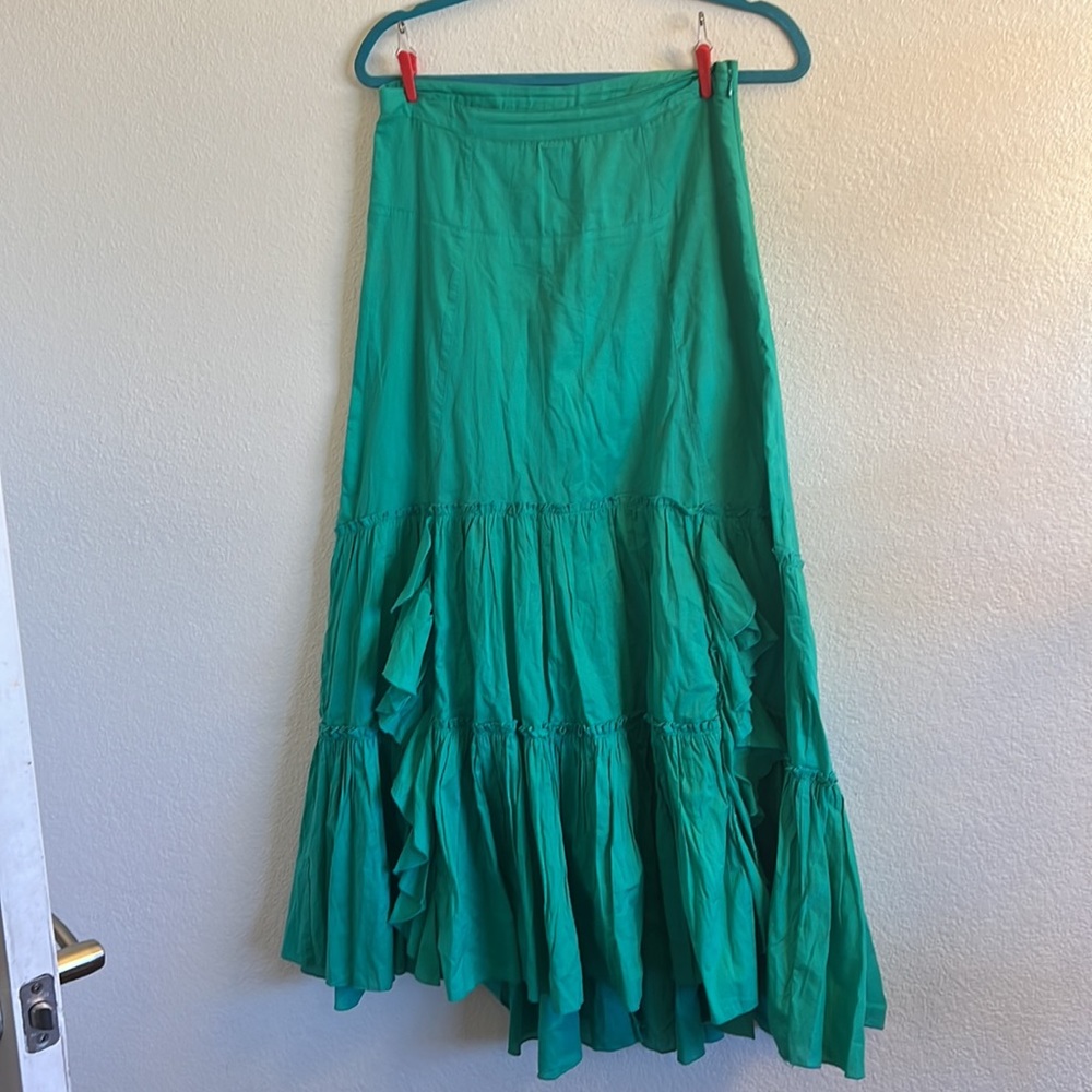 Venus green ruffle skirt - Picture 2 of 6